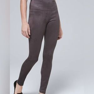 White House Black Market Vegan Suede Leggings size 8